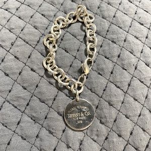 Original Tiffany & Co Silver dog tag bracelet